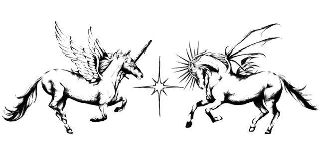 Mirrored Skies: Equines of Light and Dark